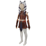 Kids Children Star WasTales of the Jedi -Ahsoka Tano  Cosplay Costume Outfits Halloween Carnival Suit