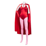 Wanda Vision Scarlet Witch Wanda Maximoff Halloween Carnival Suit Cosplay Costume Women Jumpsuit Outfits