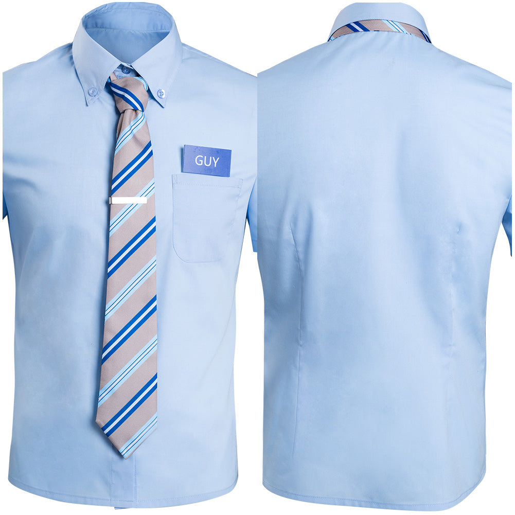 FREE GUY  Guy Halloween Carnival Suit Cosplay Costume Shirt