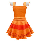 Kids Girls  Encanto Pepa Halloween Carnival Suit Cosplay Costume Dress Outfits