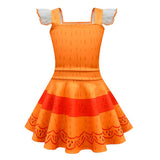 Kids Girls  Encanto Pepa Halloween Carnival Suit Cosplay Costume Dress Outfits
