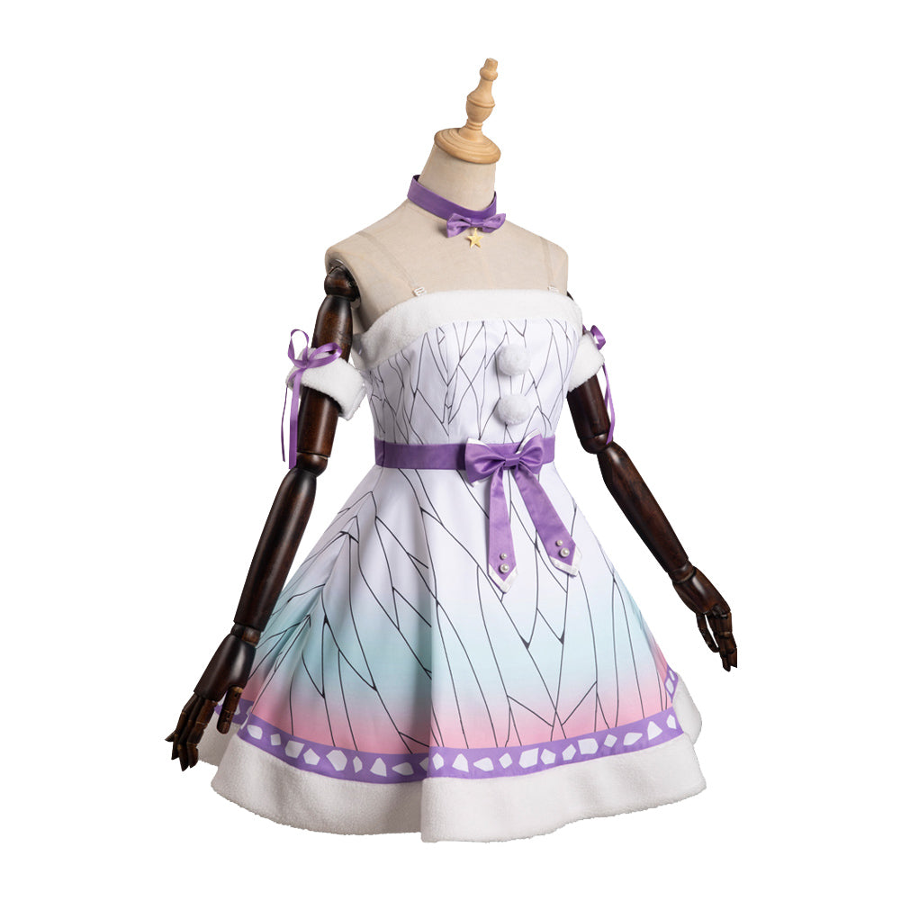 Demon Slayer Kochou Shinobu Codplay Costume Christmas Dress Outfits Halloween Carnival Suit