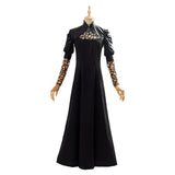 The Witcher Party Black Long Dress Yennefer Outfit Cosplay Costume