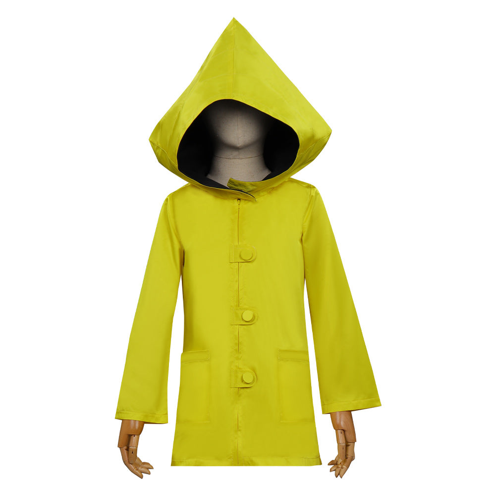 Little Nightmares II Six Halloween Carnival Suit Cosplay Costume Yellow Coat for kids