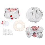 Pennywise Horror Pennywise The Clown Costume Cosplay Costume Outfit for Women Girls Halloween Carnival