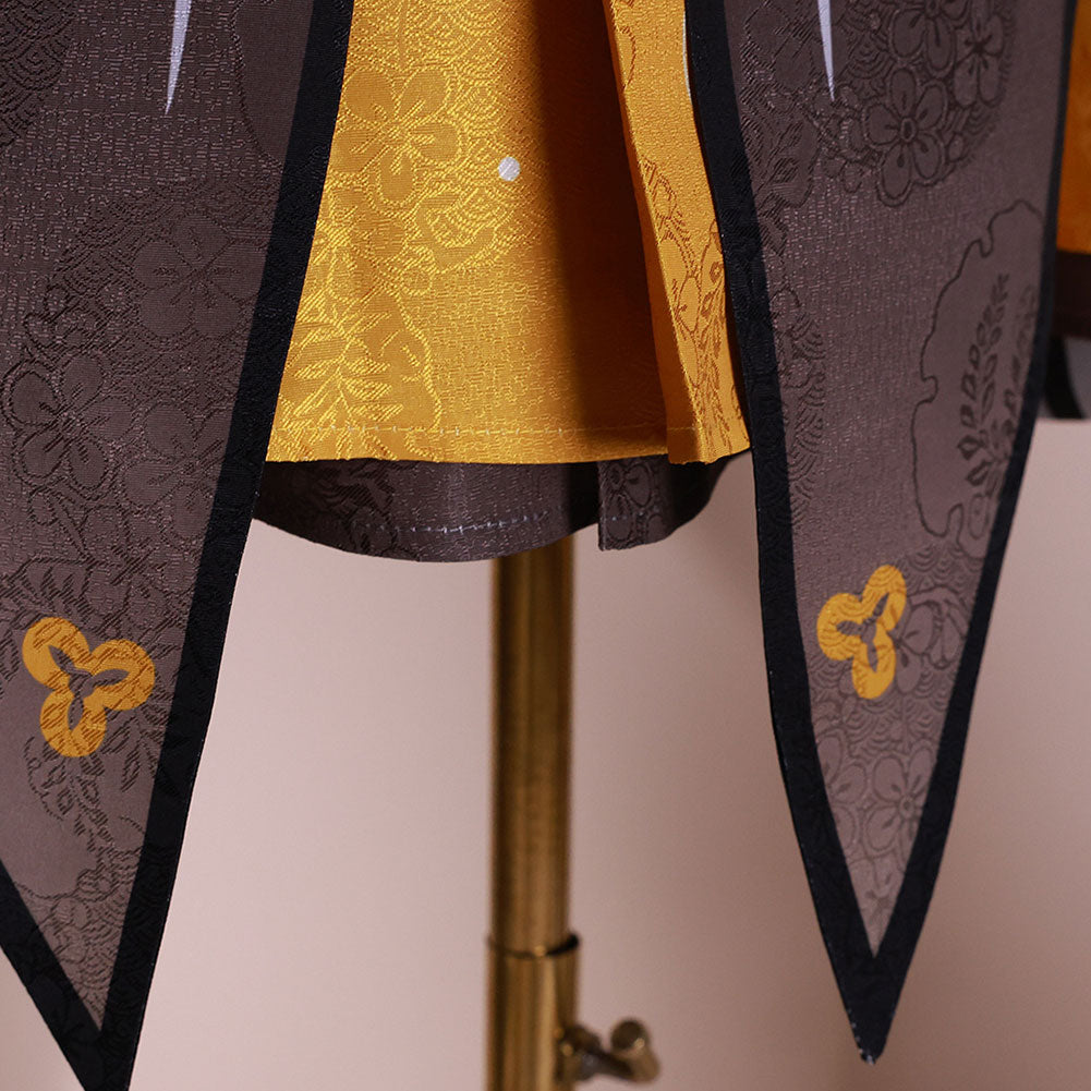 Game Genshin Impact Chiori Women Yellow Dress Cosplay Costume Outfits Halloween Carnival Suit