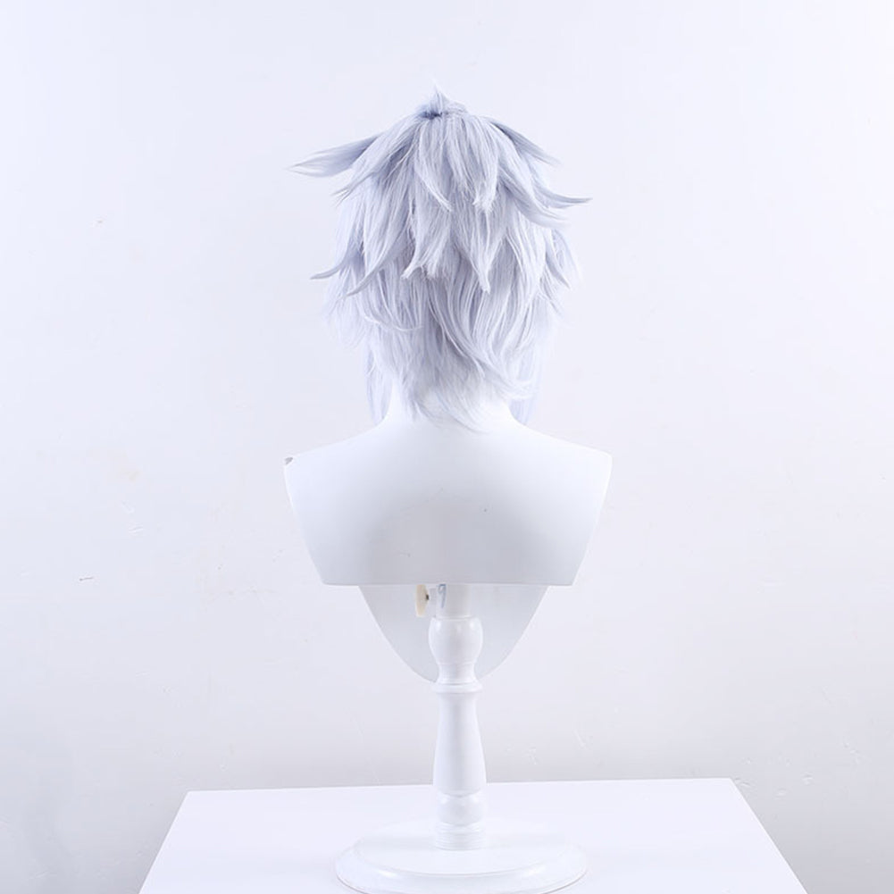 Game Genshin Impact Il Dottore Cosplay Wig Heat Resistant Synthetic Hair Carnival Halloween Party Props