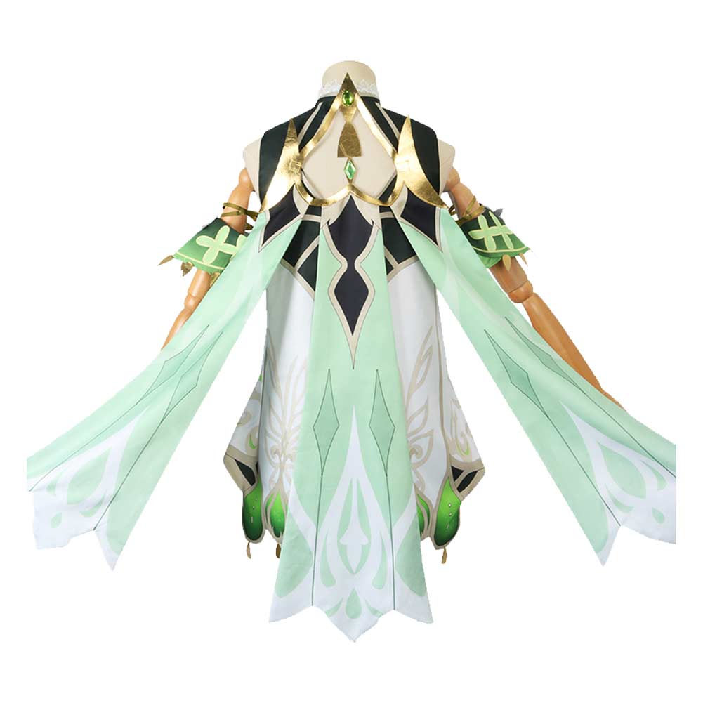 Game Genshin Impact Nahida Women White Dress Cosplay Costume Outfits Halloween Carnival Suit