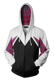Spider-Man: Into the Spider-Verse Gwen 3D Zip-Up Sweatshirt Adult Unisex