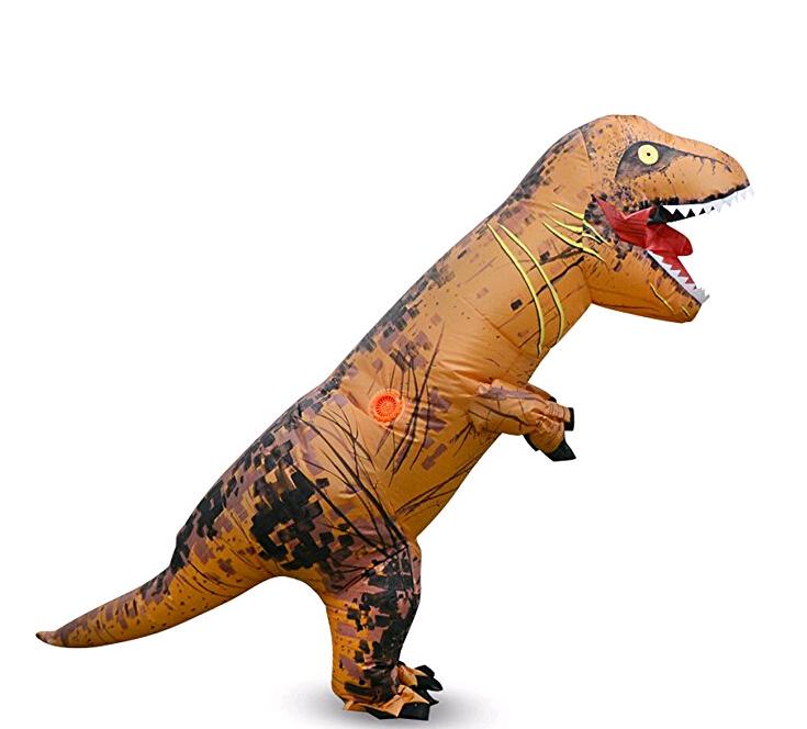 T Rex Inflatable Dinosaur Costume Adult Child Kid Blow Up Jurassic World Cosplay Suit