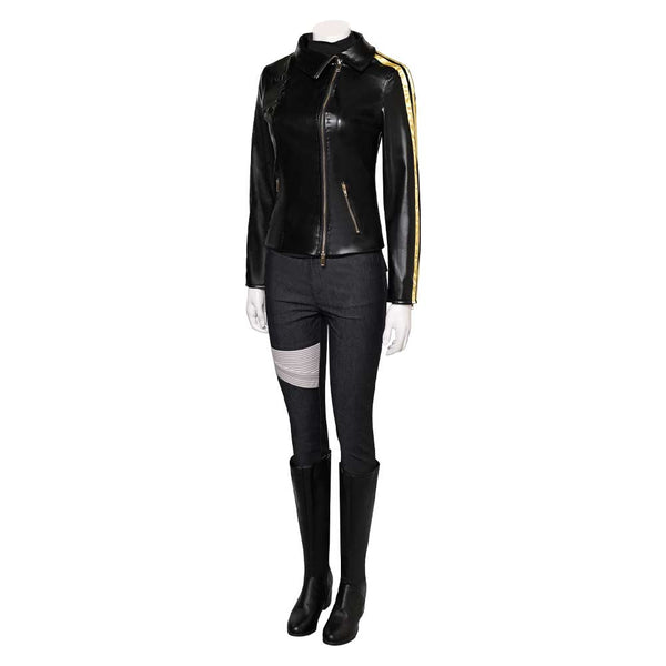 Maya Lopez Women Black Coat Party Carnival Halloween Cosplay Costume