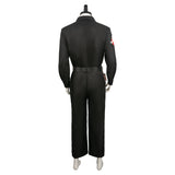 Movie Ghostbusters 2024 Lucky Domingo Black Jumpsuit Cosplay Costume Outfits Halloween Carnival Suit