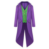 Movie The Batman Joker Medieval Purple Coat Cosplay Costume Outfits Halloween Carnival Suit