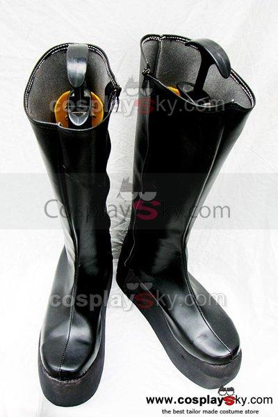 Punk Rock Simple Black Flat Boots Custom-Made