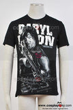 The Walking Dead Daryl Dixon Black T-Shirt Short Sleeve Tee