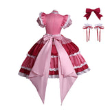 Puella Magi Madoka Magica Kyoko Sakura Women Pink Dress Cosplay Costume Outfit Halloween Carnival Suit