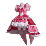 Puella Magi Madoka Magica Kyoko Sakura Women Pink Dress Cosplay Costume Outfit Halloween Carnival Suit