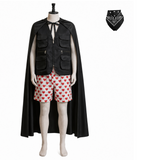Dungeon Crawler Carl Carl Black Vest and Polka Dot Shorts Cosplay Costume Outfit Halloween Carnival Suit