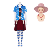 Miss Goldenweek Women Blue Outfit Cosplay Costume Outfit Halloween Carnival Suit