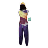 Valorant Miks Yellow and Purple Outfit Cosplay Costume Outfit Halloween Carnival Suit