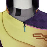 Valorant Miks Yellow and Purple Outfit Cosplay Costume Outfit Halloween Carnival Suit