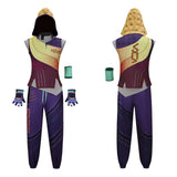 Valorant Miks Yellow and Purple Outfit Cosplay Costume Outfit Halloween Carnival Suit