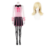 Lucy Steel Women Pink Outfit Cosplay Costume Outfit Halloween Carnival Suit