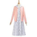 Matilda Hortensia Women White Floral Dress Cosplay Costume Outfit Halloween Carnival Suit