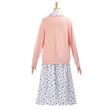 Matilda Hortensia Women White Floral Dress Cosplay Costume Outfit Halloween Carnival Suit