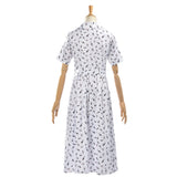 Matilda Hortensia Women White Floral Dress Cosplay Costume Outfit Halloween Carnival Suit