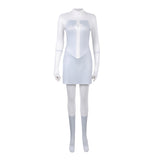 Invincible Viltrumite Women White Outfit Cosplay Costume Jumpsuit Halloween Carnival Suit