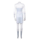 Invincible Viltrumite Women White Outfit Cosplay Costume Jumpsuit Halloween Carnival Suit