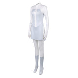 Invincible Viltrumite Women White Outfit Cosplay Costume Jumpsuit Halloween Carnival Suit