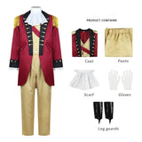 President George Washington Red Outfit Cosplay Costume Outfit Halloween Carnival Suit
