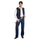Han Solo Vest Shirt Pants Outfits Cosplay Costume Outfit Halloween Carnival Suit