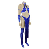 Mortal Kombat 2 Kitana Blue Outfit Cosplay Costume Outfits Halloween Carnival Suit