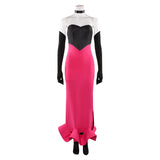 Hazbin Hotel Season 2 Angel Dust Pink Sequined Dress Outfit Cosplay Costume Outfits Halloween Carnival Suit