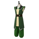 Avatar Toph Beifong Women Green Outfit Cosplay Costume Outfit Halloween Carnival Suit