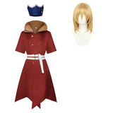 Dr Stone Ryusui Nanami Red Outfit Cosplay Costume Outfit Halloween Carnival Suit