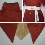 Dr Stone Ryusui Nanami Red Outfit Cosplay Costume Outfit Halloween Carnival Suit