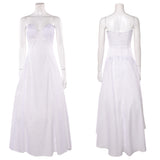 Wicked: For Good Glinda White Strapless Dress Cosplay Costume Outfits Halloween Carnival Suit