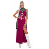 Movie Mortal Kombat 2 Sindel Women Purple Dress Cosplay Costume Outfit Halloween Carnival Suit