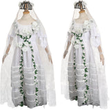 Movie Haunted Mansion Wedding Dress Outfits Halloween Carnival Cosplay Costume Constance Hatchaway
