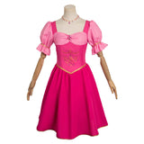 2023 Movie Corinne Pink Dress Cosplay Costume Outfits Halloween Carnival Suit Barbie and the Three Musketeers