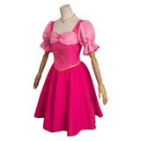 2023 Movie Corinne Pink Dress Cosplay Costume Outfits Halloween Carnival Suit Barbie and the Three Musketeers