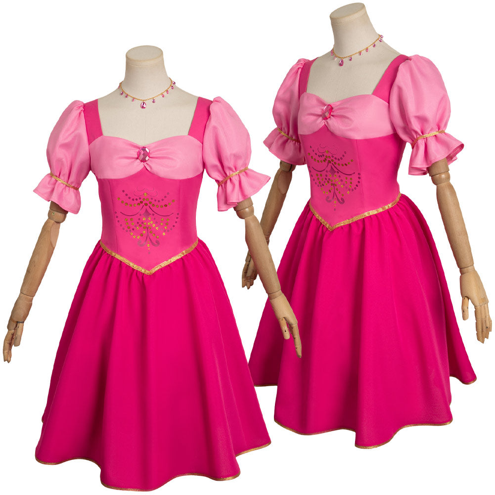 3 Pcs Barbie Costume Pink Lady Cosplay Girls Clothing Woman