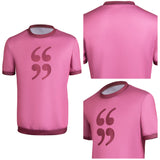 TV Scott Pilgrim Takes Off Scott Pilgrim Pink T-shirt Outfits Halloween Carnival Suit Cosplay Costume