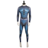 Movie Aquaman and the Lost Kingdom 2023 Arthur Curry Jumpsuit Cosplay Costume Outfits Halloween Carnival Suit