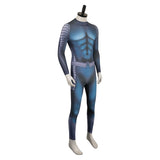 Movie Aquaman and the Lost Kingdom 2023 Arthur Curry Jumpsuit Cosplay Costume Outfits Halloween Carnival Suit