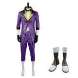 TV Suicide Squad Isekai 2024 Joker Purple Leather Outfit Cosplay Costume Outfits Halloween Carnival Suit